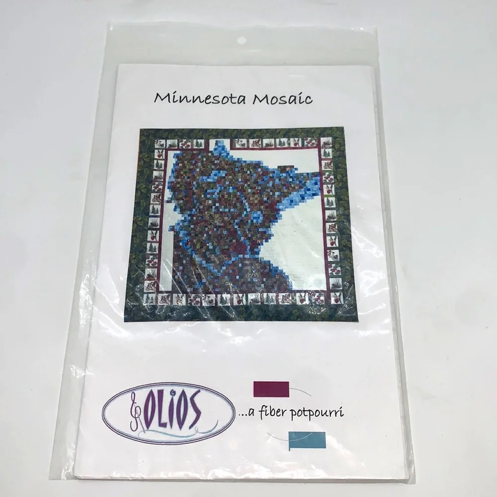 Olios Minnesota Mosaic Catherine J. Guy Quilt Pattern Approx. Size 68” x 69”